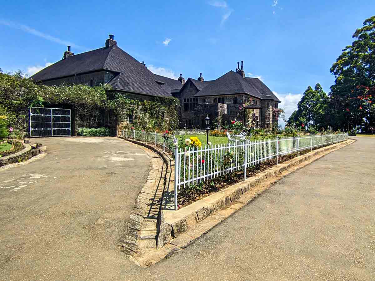 Adisham monastery gardens and forest setting