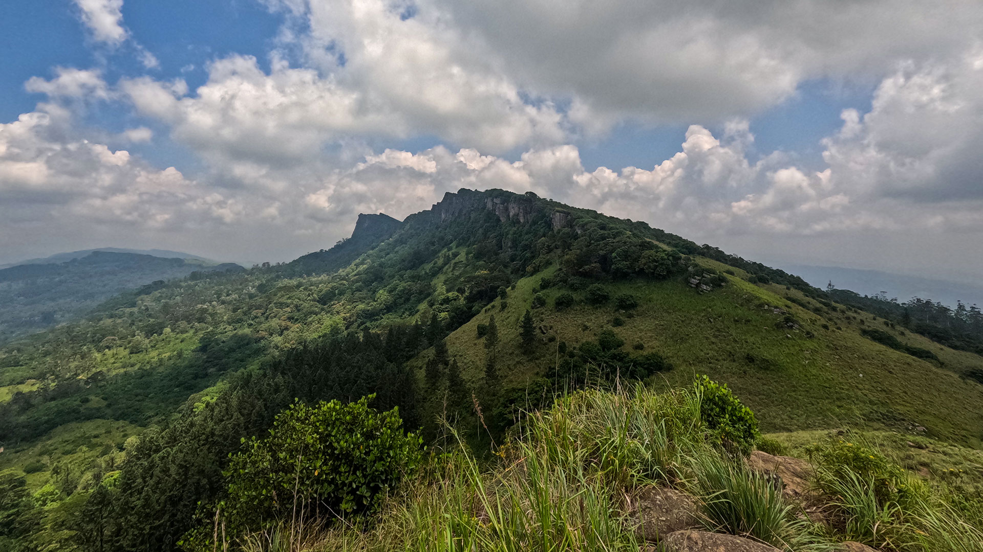 View from Hanthana Mountain Range overlooking Kandy