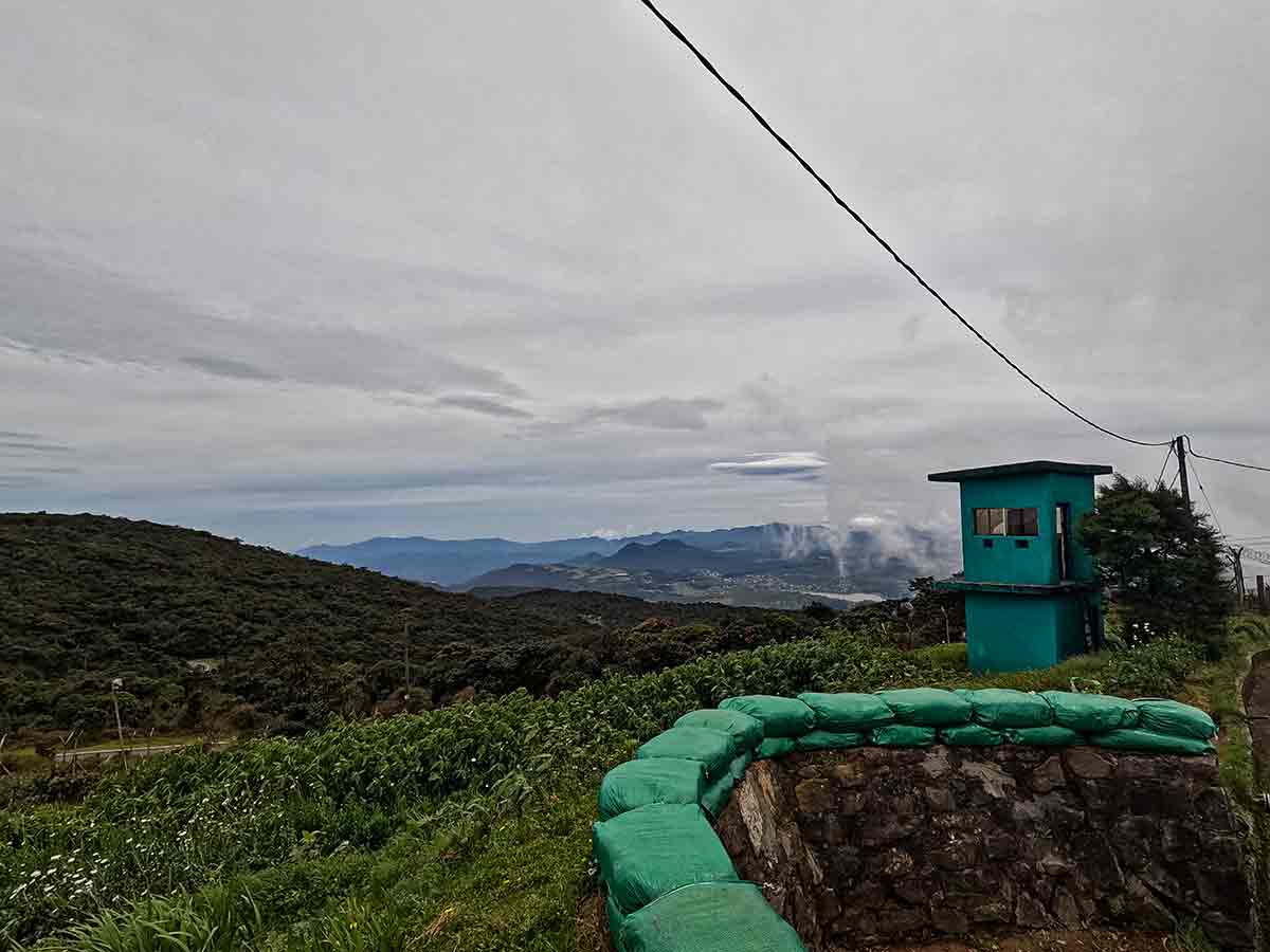 View over Nuwara Eliya from Pidurutalagala
